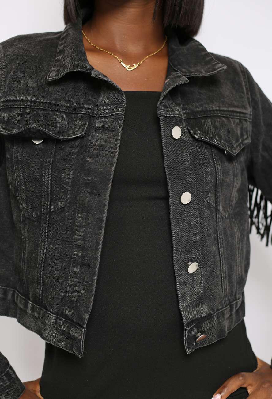 LAZY Jean Jacket (BLACK)