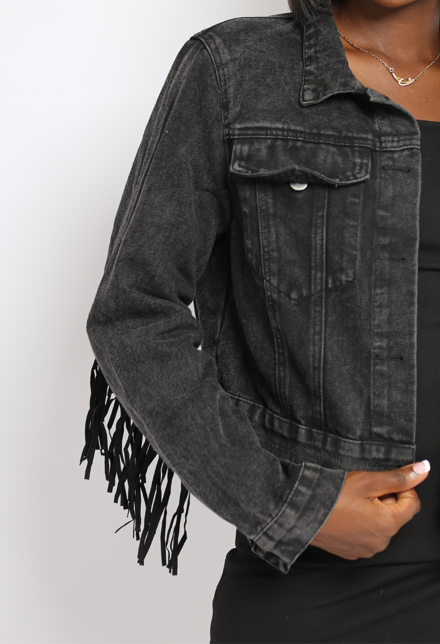 LAZY Jean Jacket (BLACK)