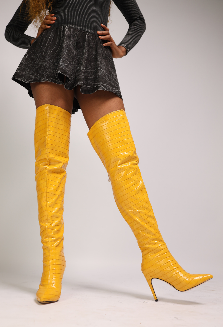 SARA YELLOW Boots