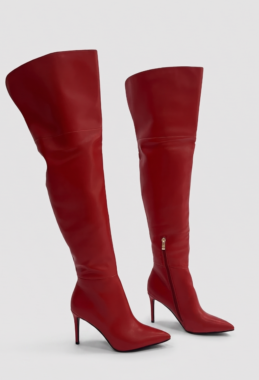 LEXY THIGH HIGH RED