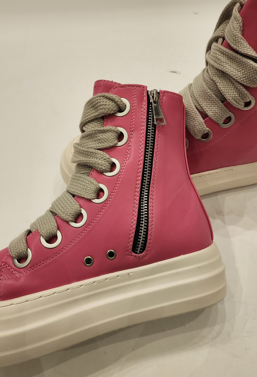 PINK QUAD Sneakers ( BIG LACE) - Unisex