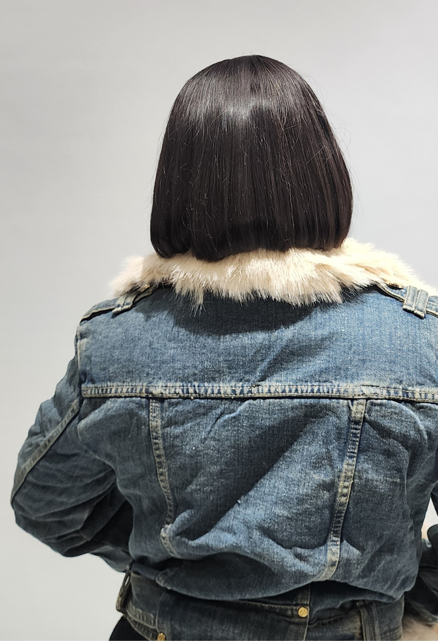 JEAN FUR White Jacket