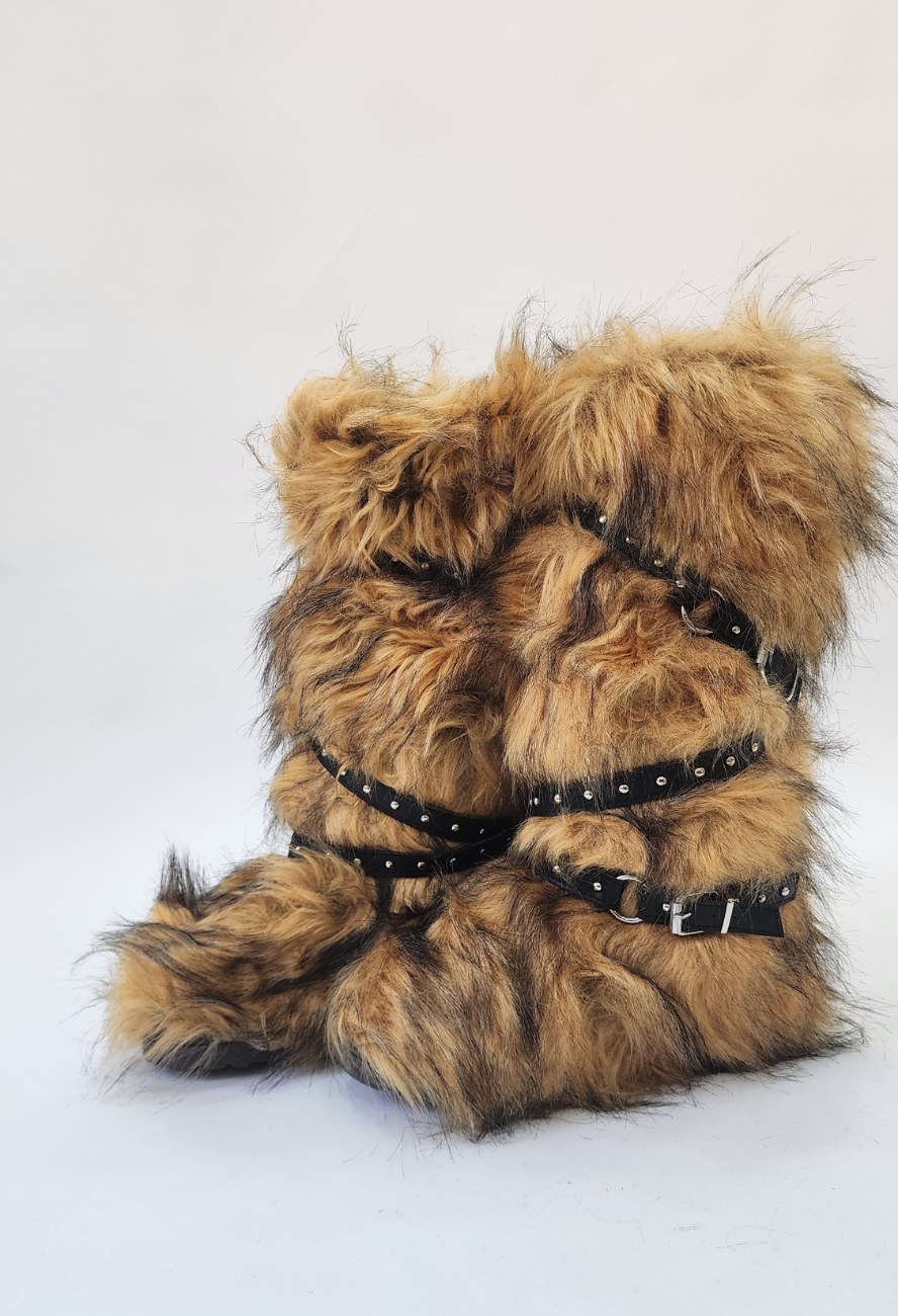 SNOW BROWN BOOTS (FUR)