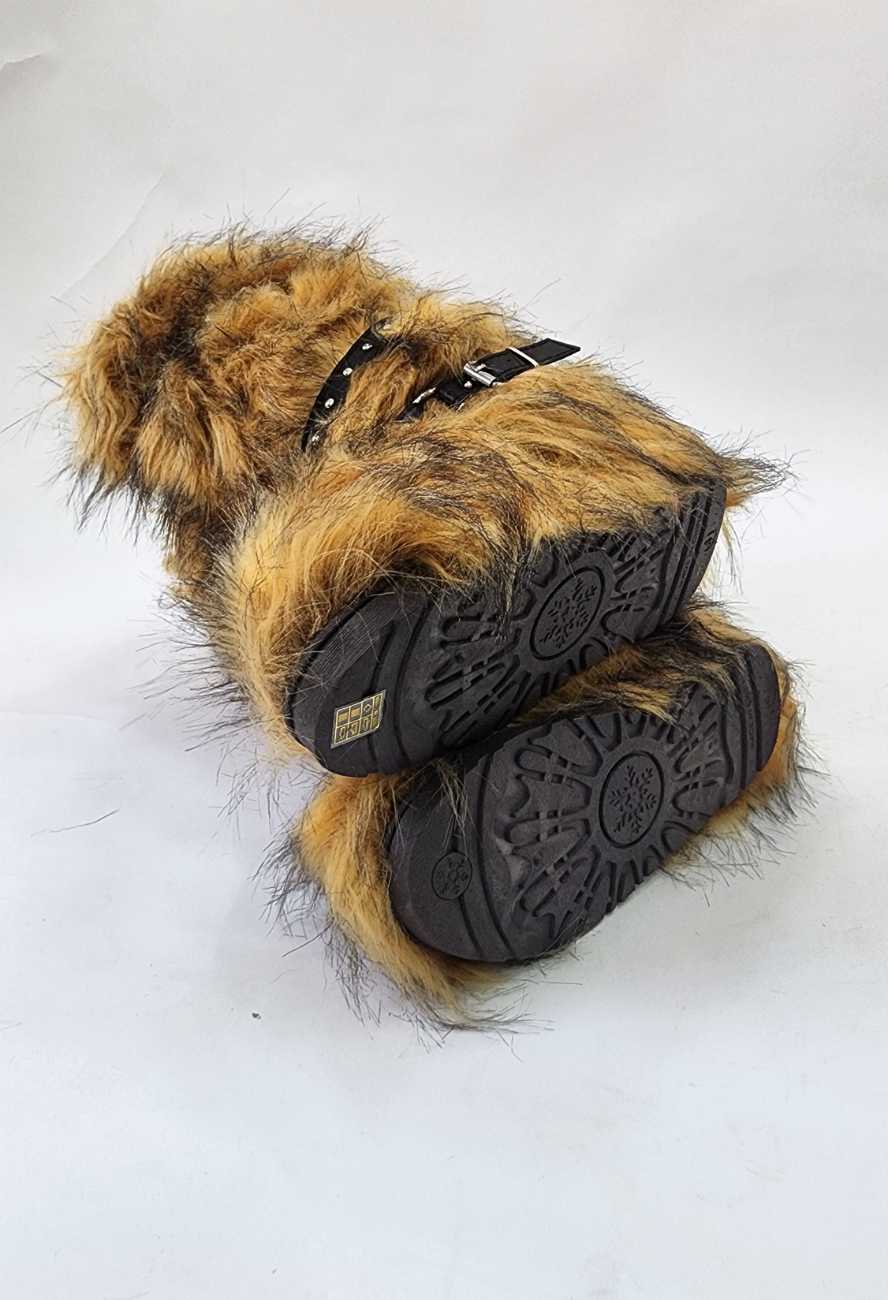 SNOW BROWN BOOTS (FUR)
