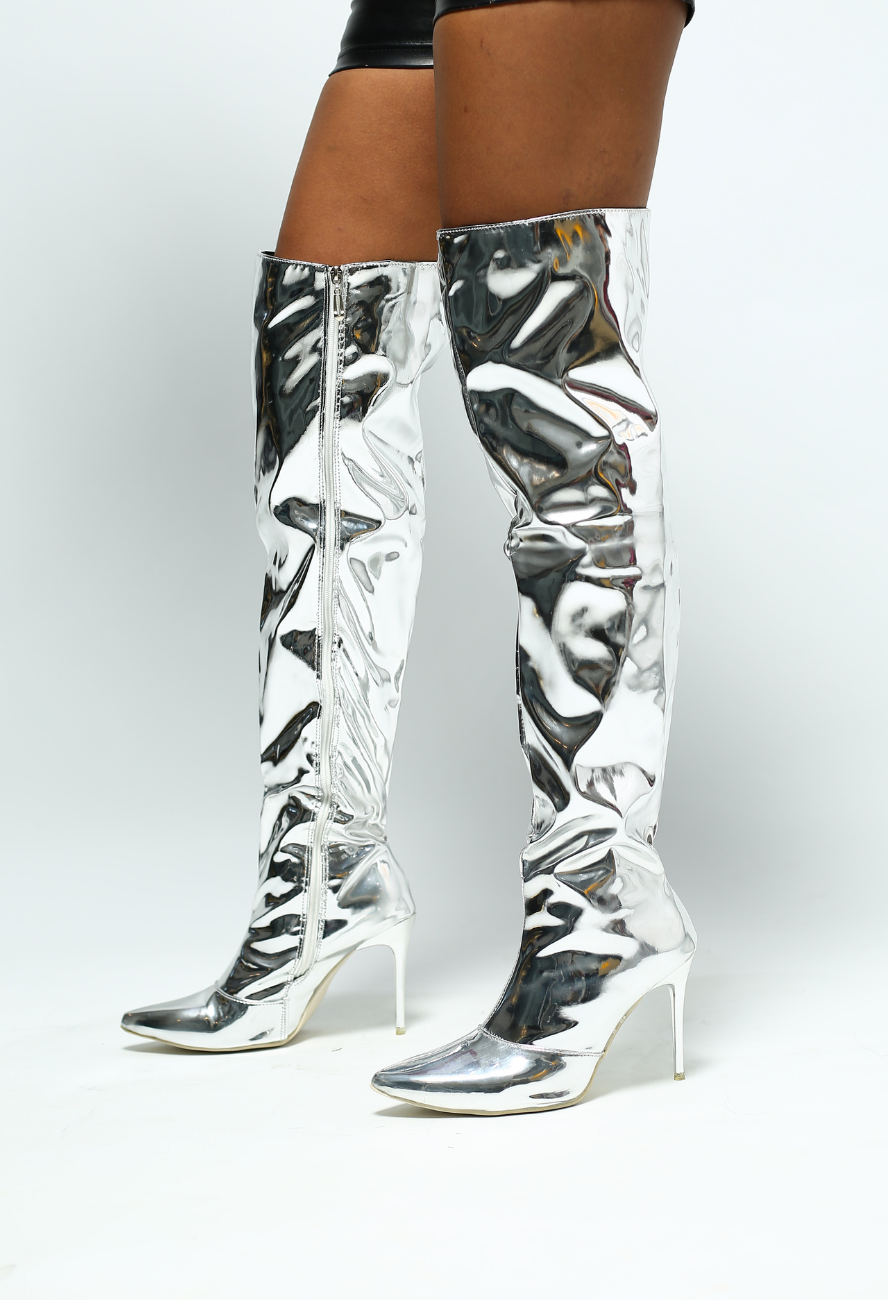 Glass Thigh Boots