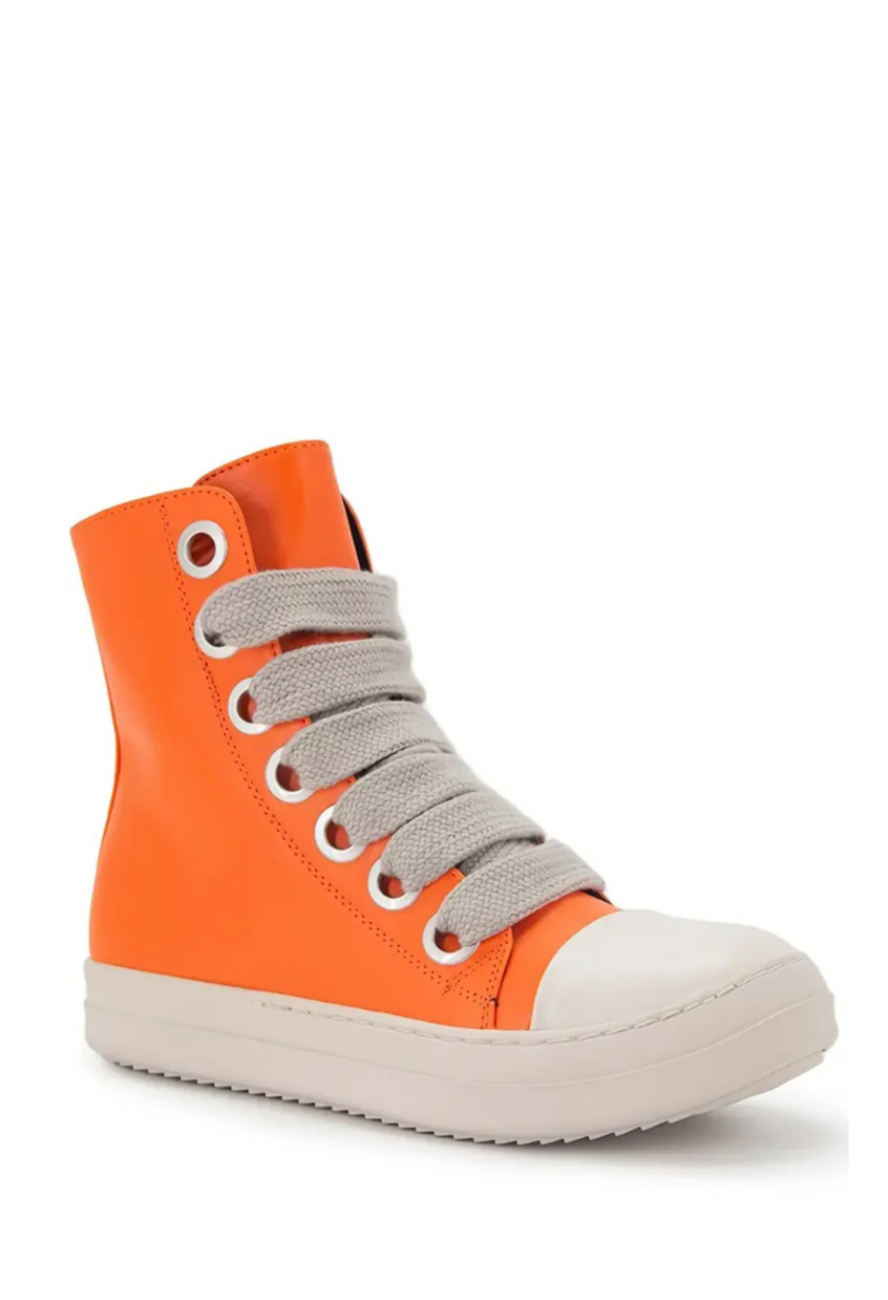 Orange ray cheap converse high tops