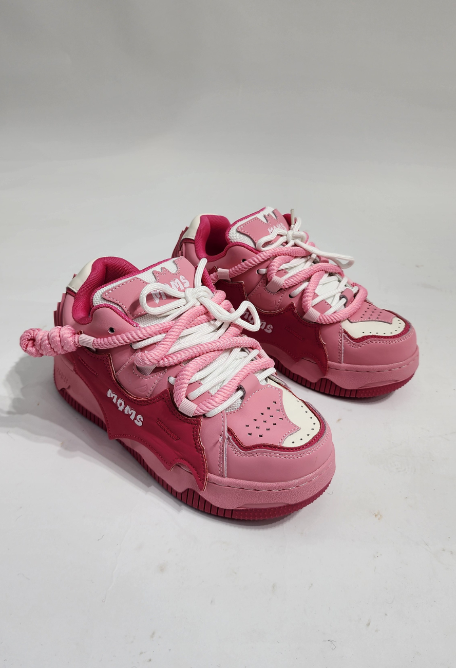 MQM Sneakers - PINK FULL LACE