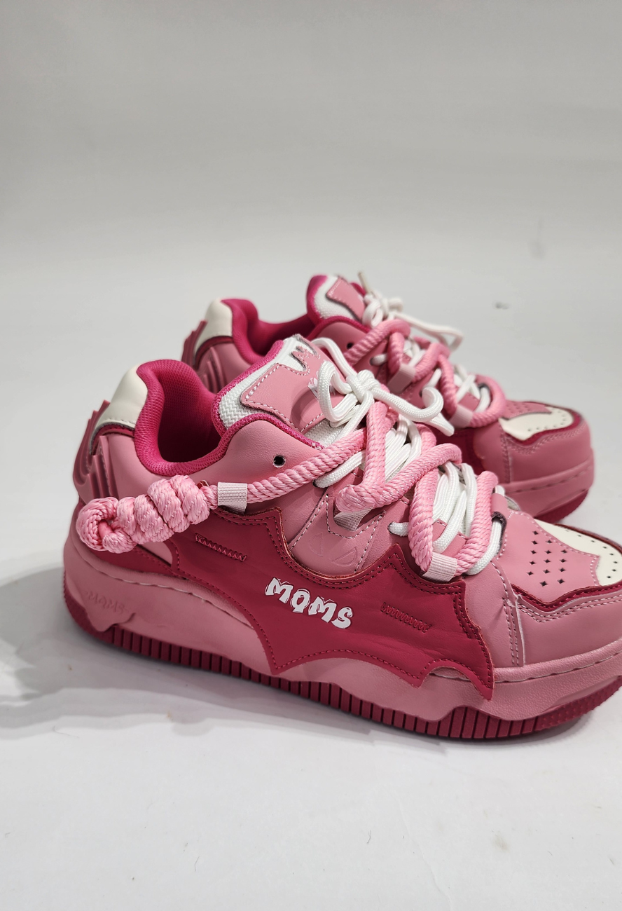 MQM Sneakers - PINK FULL LACE