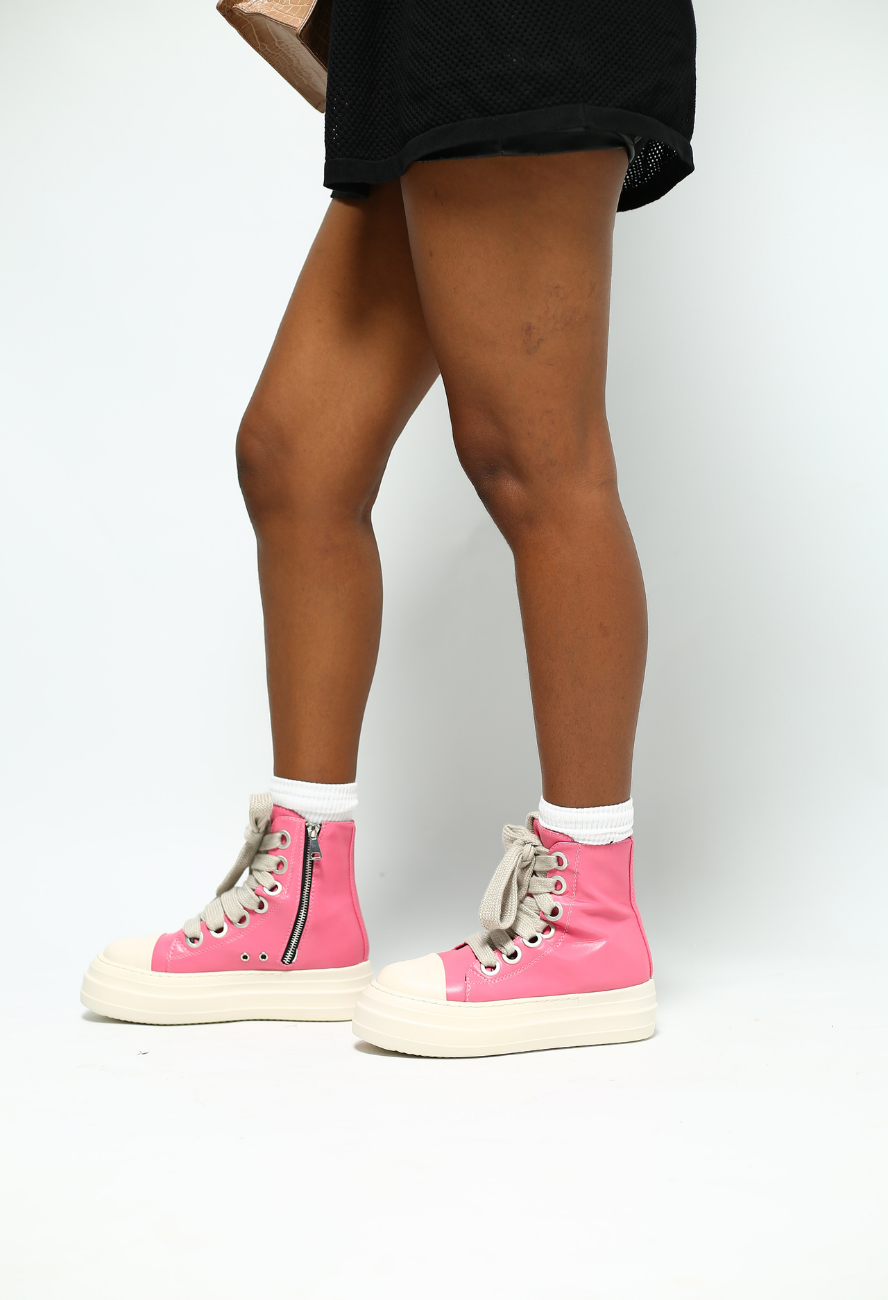 PINK QUAD Sneakers ( BIG LACE) - Unisex