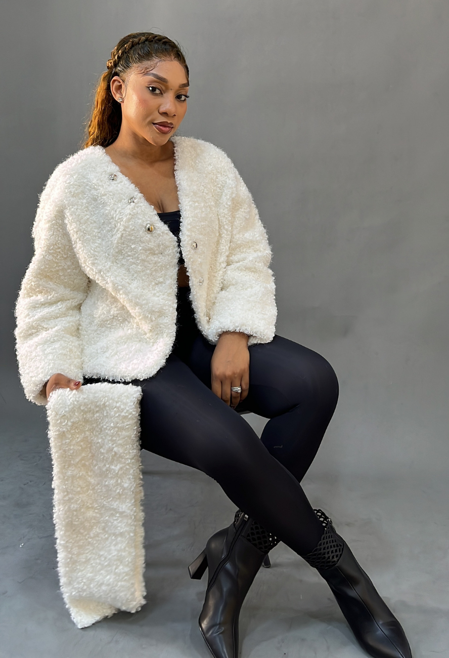 Lady Fur Off White Jacket