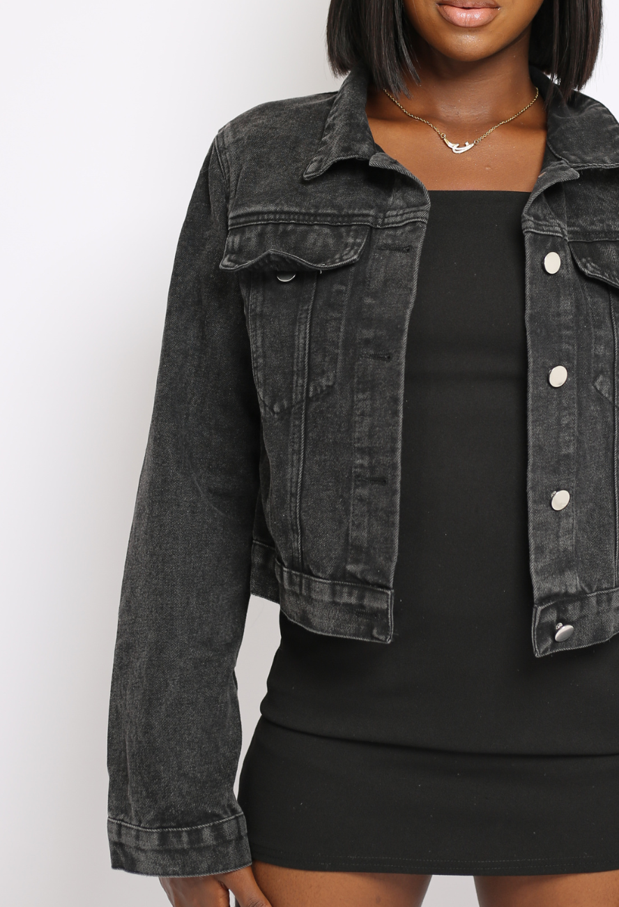 LAZY Jean Jacket (BLACK)