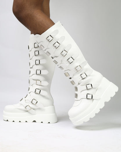 White Glad Boots