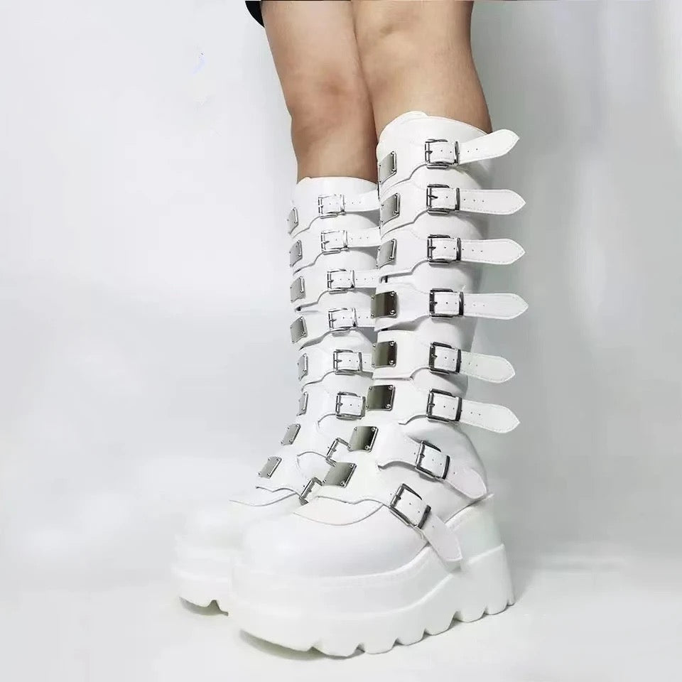 White Glad Boots