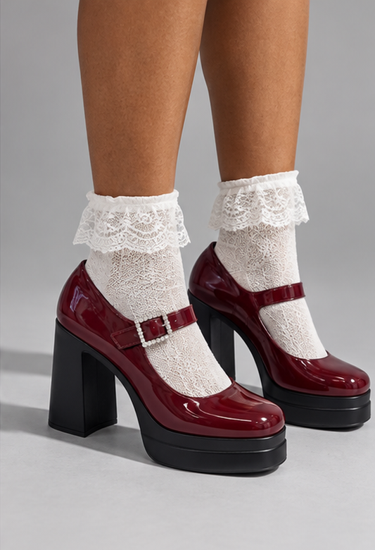 School Petty BOOT - BURGUNDY