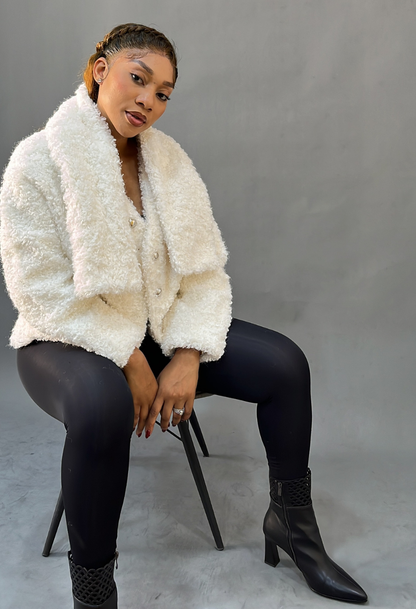 Lady Fur Off White Jacket