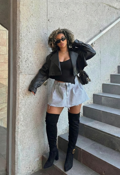 PAUL RING THIGH HIGH BLACK