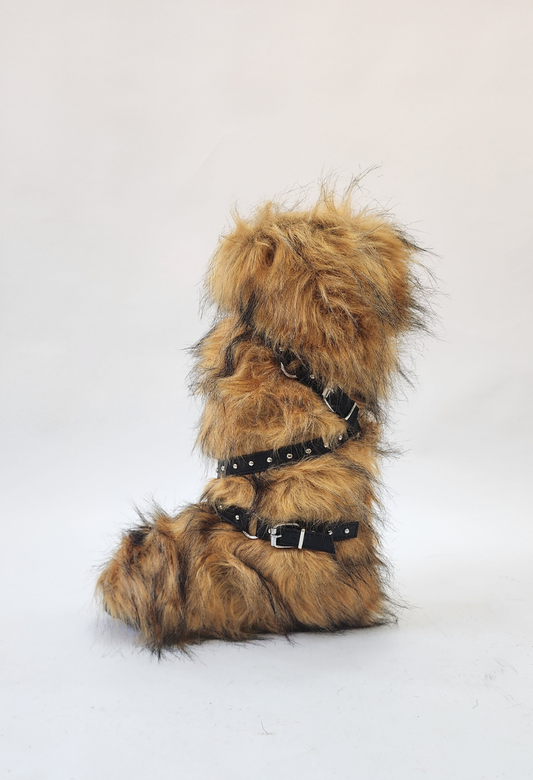 SNOW BROWN BOOTS (FUR)