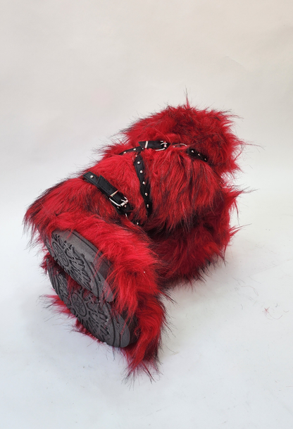 SNOW RED BOOTS (FUR)