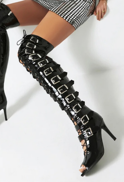 GLADIATOR OPEN TOE BOOT