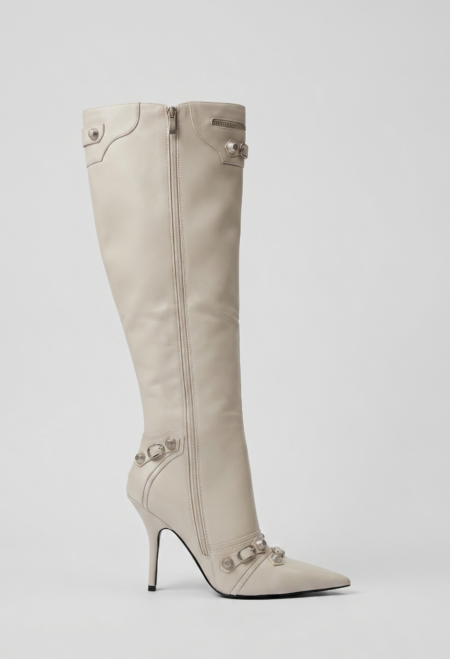 GALLY ROPE BOOTS - CREAM