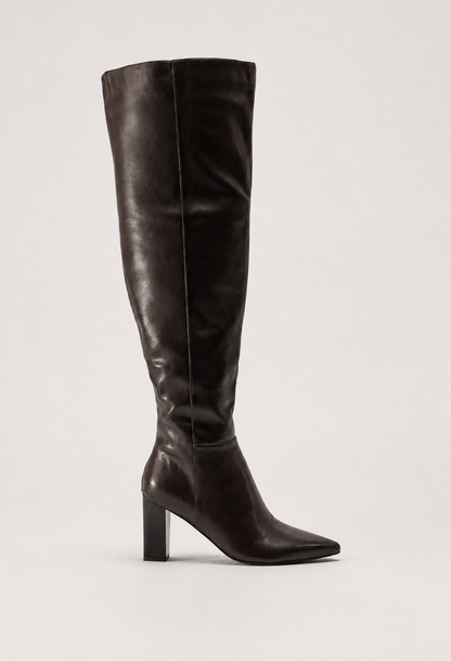COFFEE THIGH BOOTS