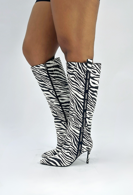 ZEBRA ZANE LONDON BOOTS
