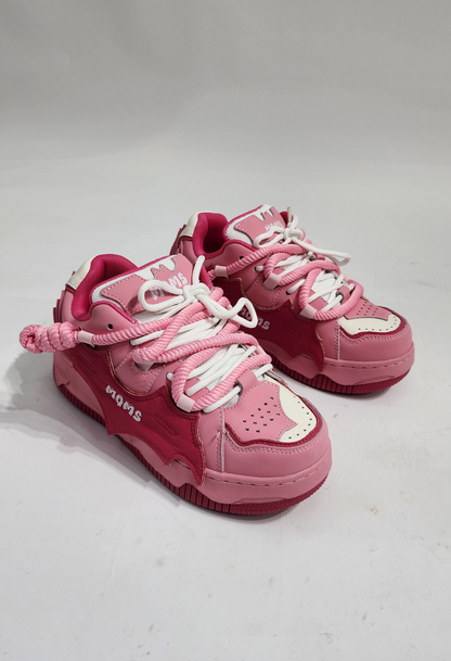 MQM Sneakers - PINK FULL LACE