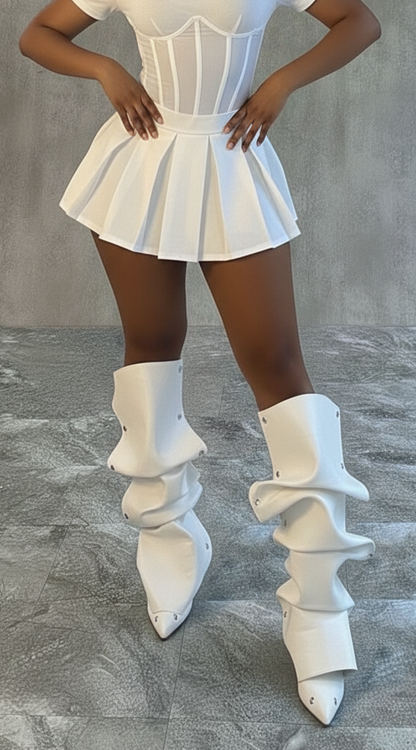 SCARLET BOOTS - WHITE