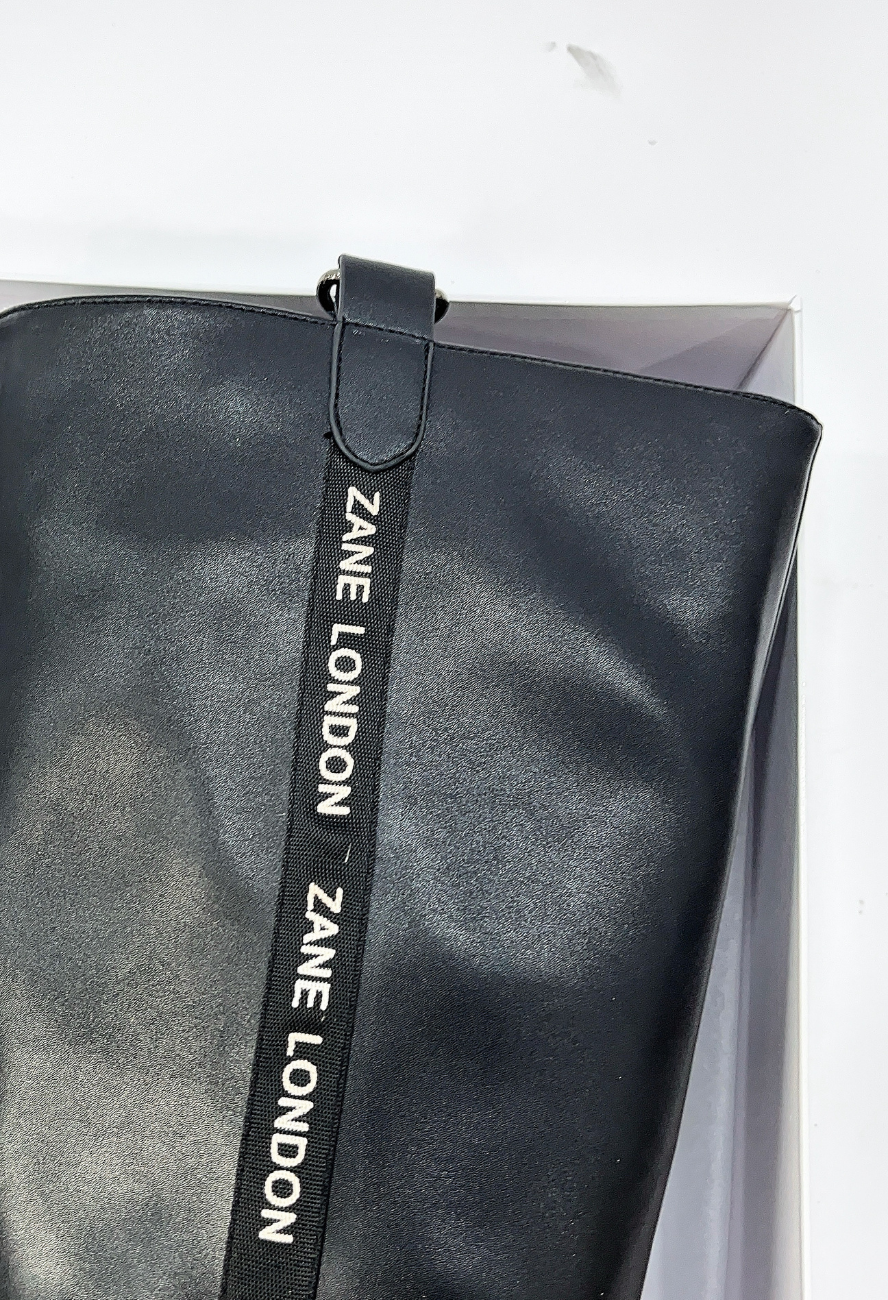 BLACK ZANE LONDON BOOTS