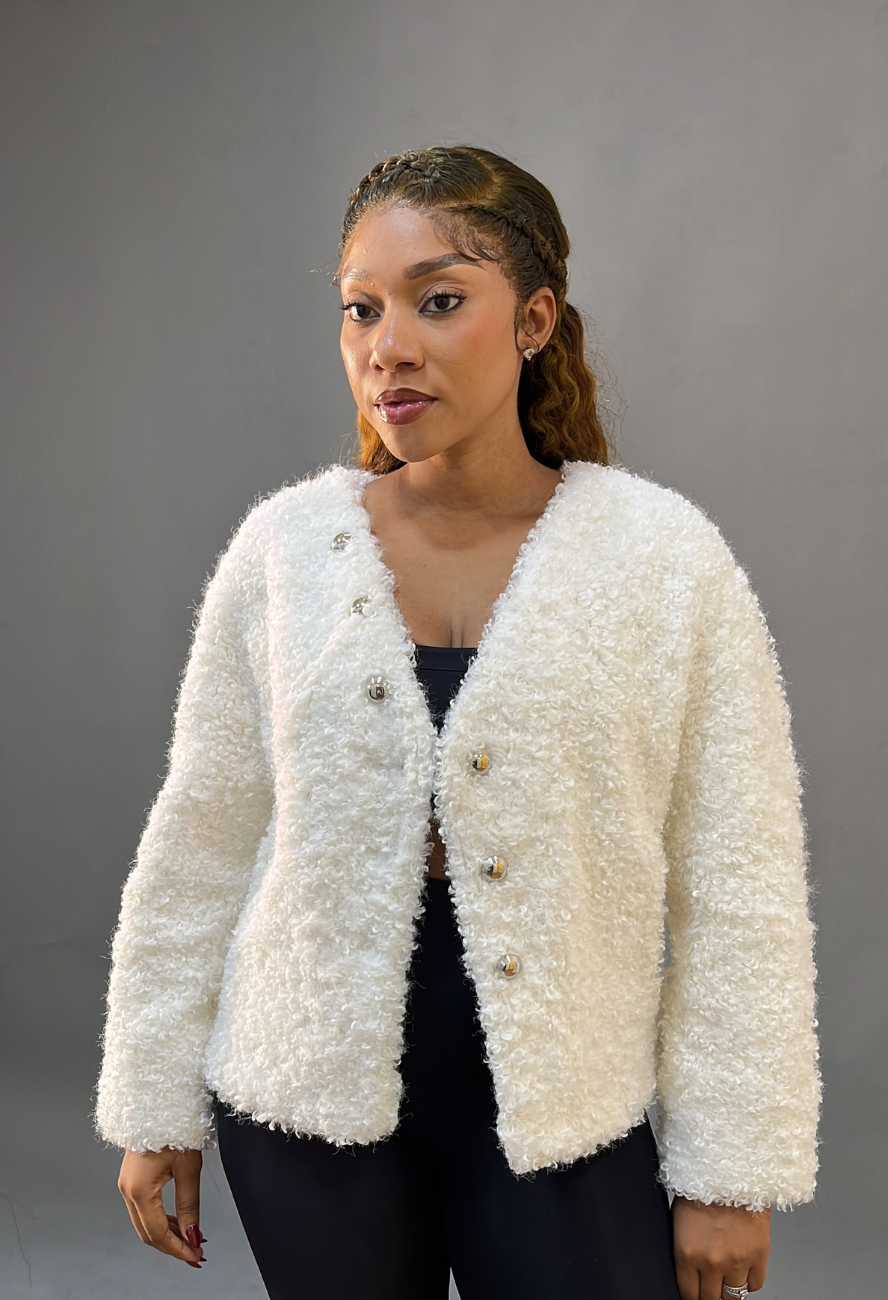 Lady Fur Off White Jacket