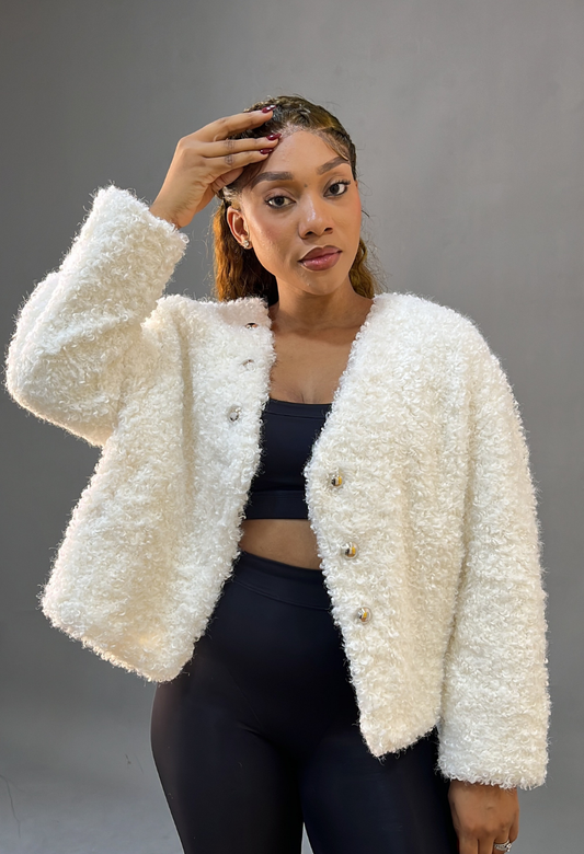 Lady Fur Off White Jacket