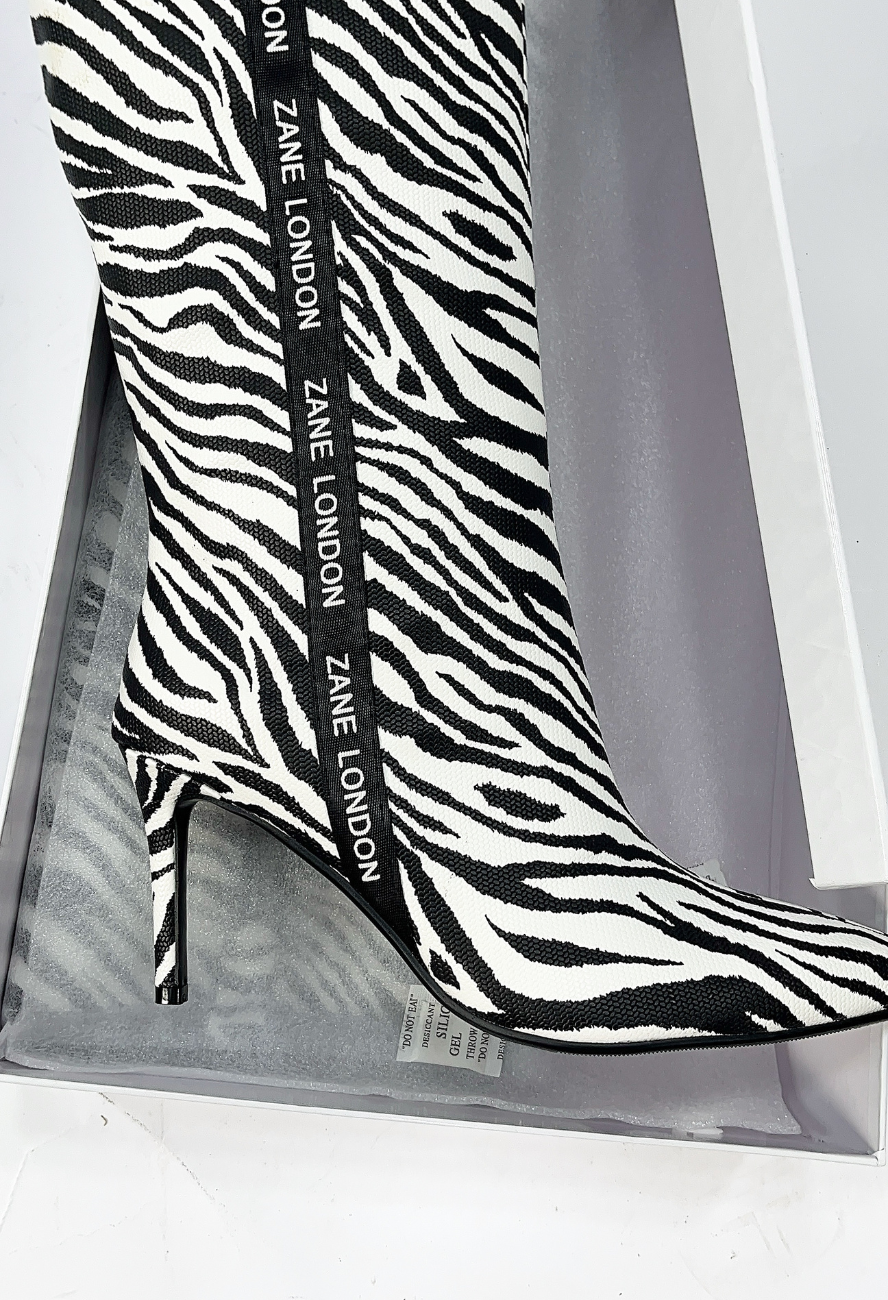 ZEBRA ZANE LONDON BOOTS