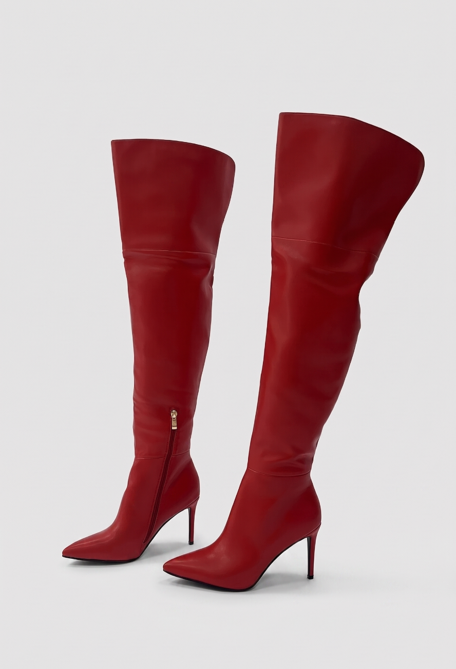 LEXY THIGH HIGH RED