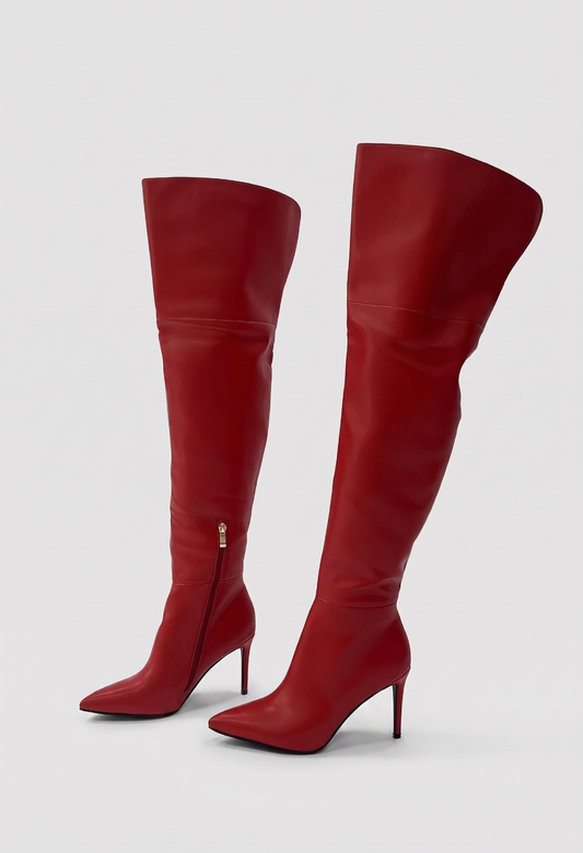 LEXY THIGH HIGH RED