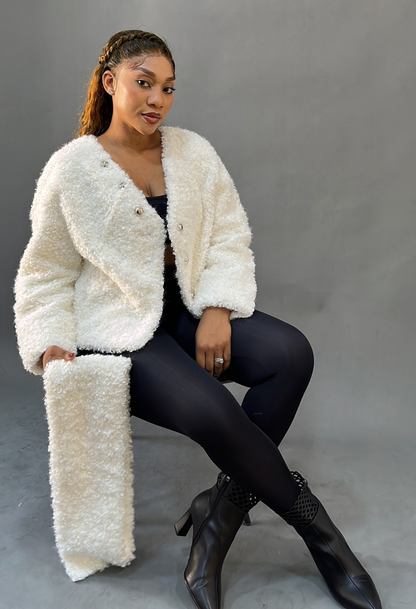 Lady Fur Off White Jacket