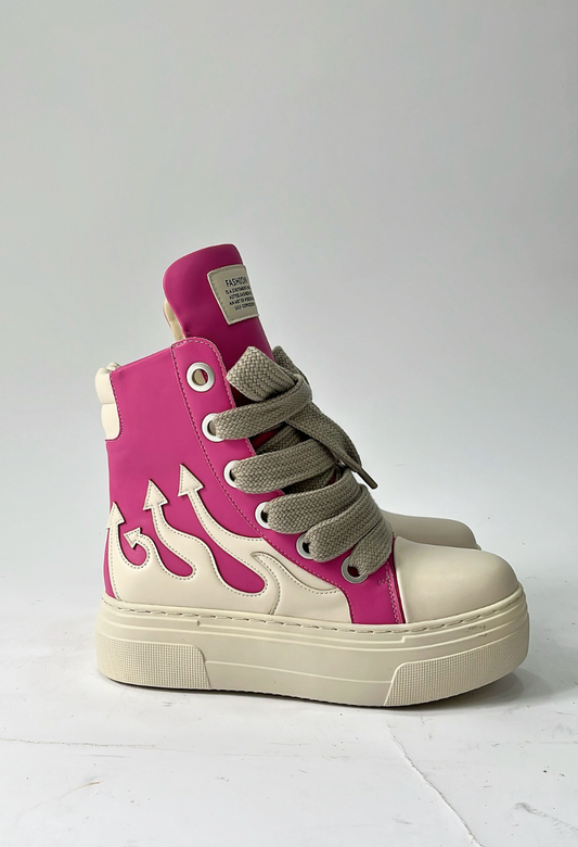 PINK FLAME BOOTS -UNISEX