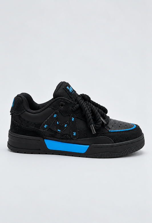 MQM RAVE BLACK/BLUE SNEAKERS