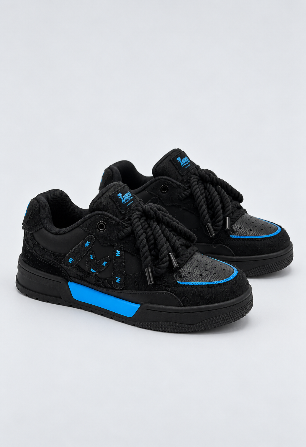 MQM RAVE BLACK/BLUE SNEAKERS