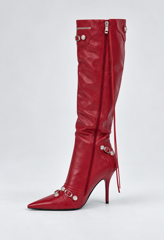 GALLY ROPE BOOTS - RED