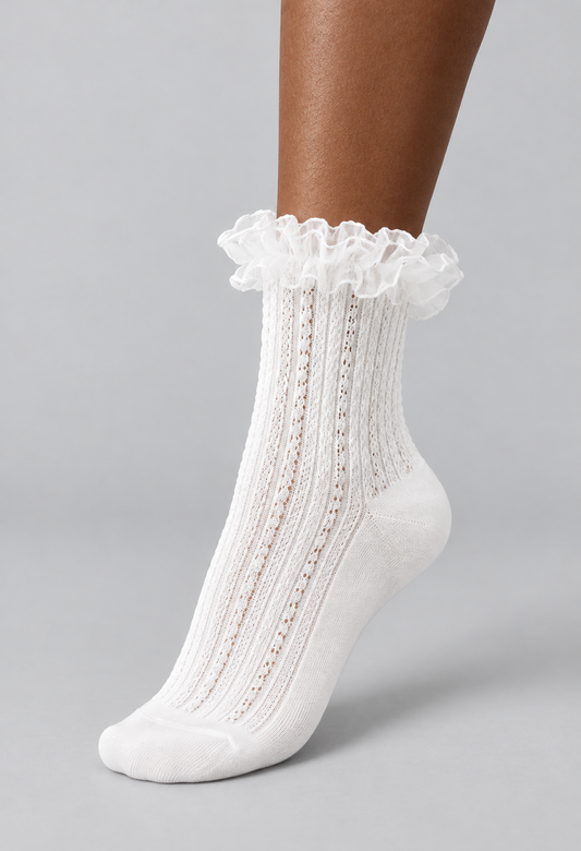 SOCKS -  GIRLY WHITE