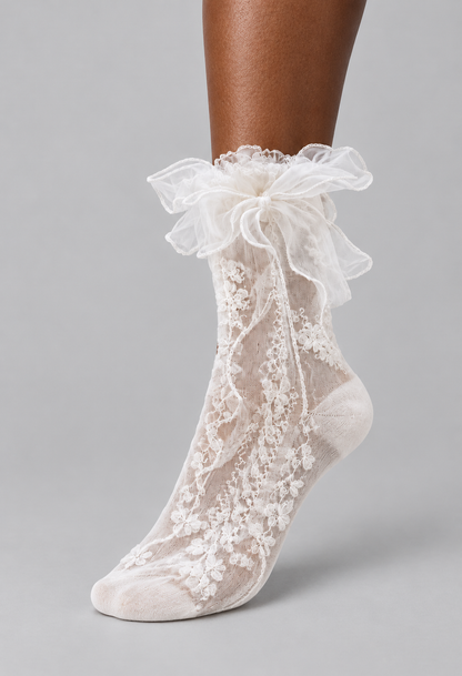 SOCKS -  GIRLY WHITE