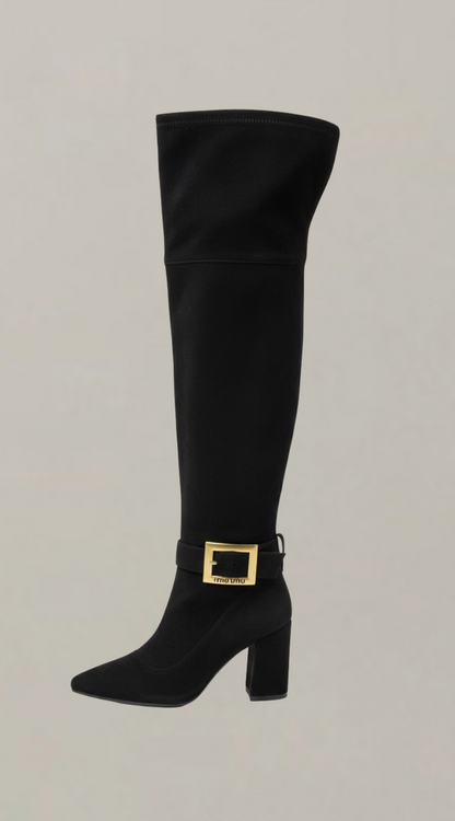 PAUL RING THIGH HIGH BLACK