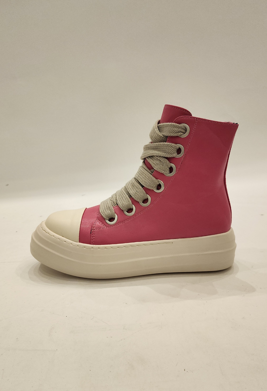 PINK QUAD Sneakers ( BIG LACE) - Unisex